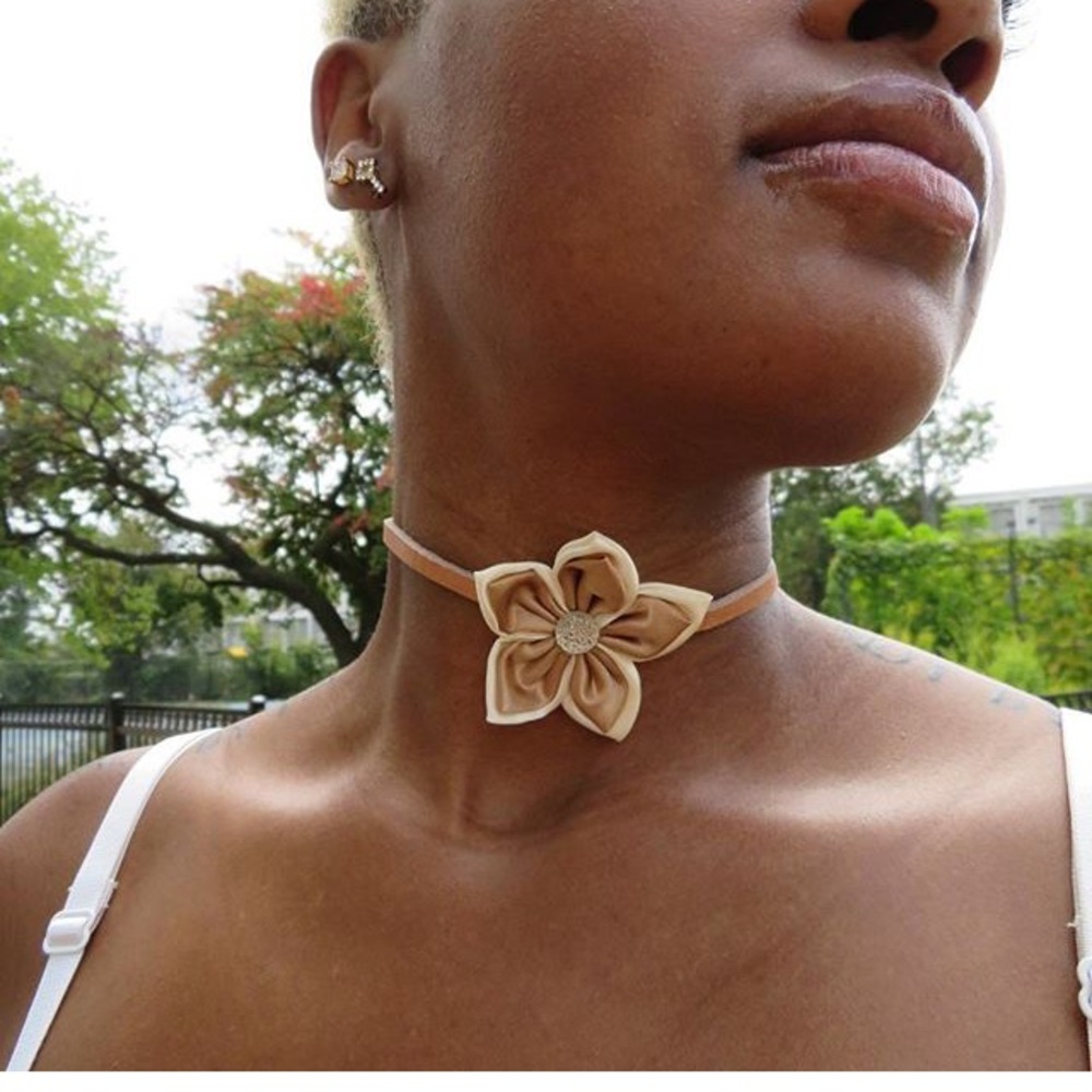 Handmade bronze choker
